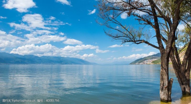 云南山水大理洱海风景图片