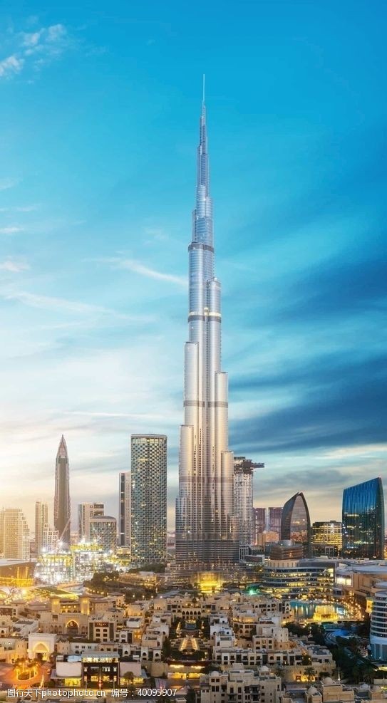 迪拜城市素材迪拜塔图片