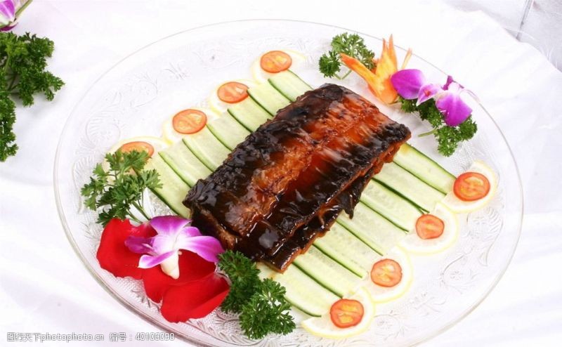 高清菜谱用图河鳗秋色图片
