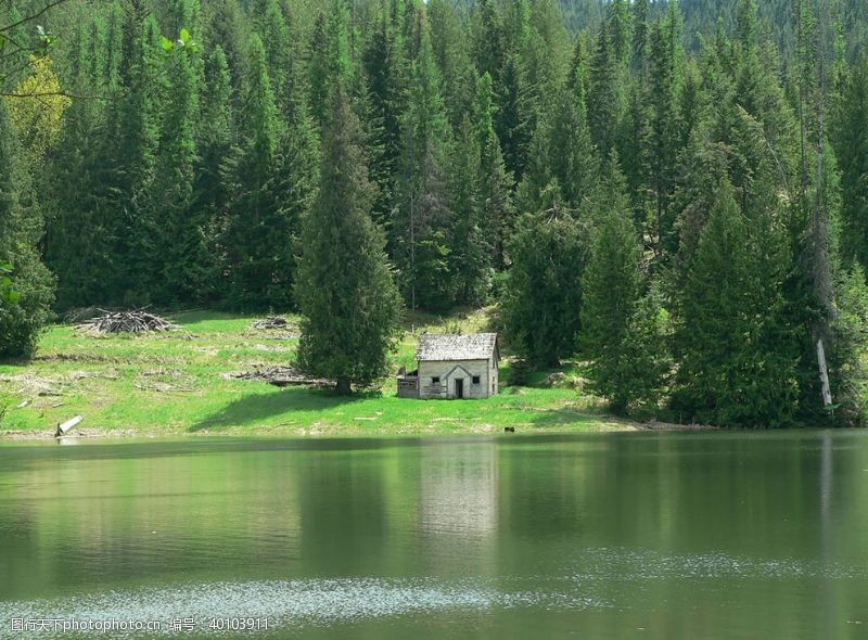 自然景观湖水图片