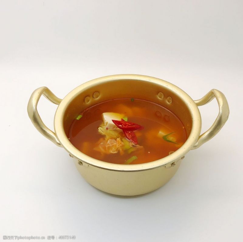 韩国元素泡菜豆腐汤图片
