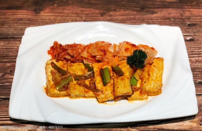 韩国菜单素材泡菜豆腐图片