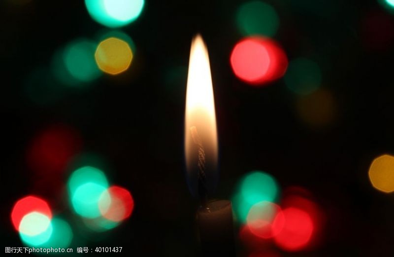 蜡烛圣诞节图片