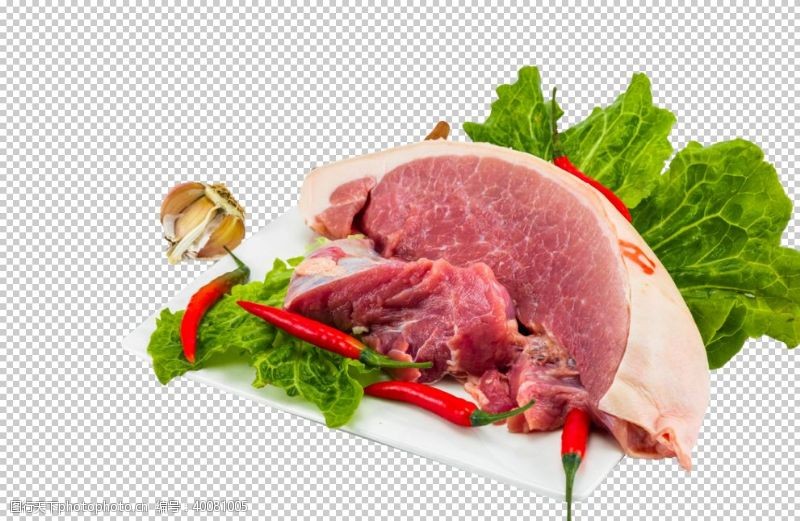 生猪肉生鲜猪肉后腿肉图片