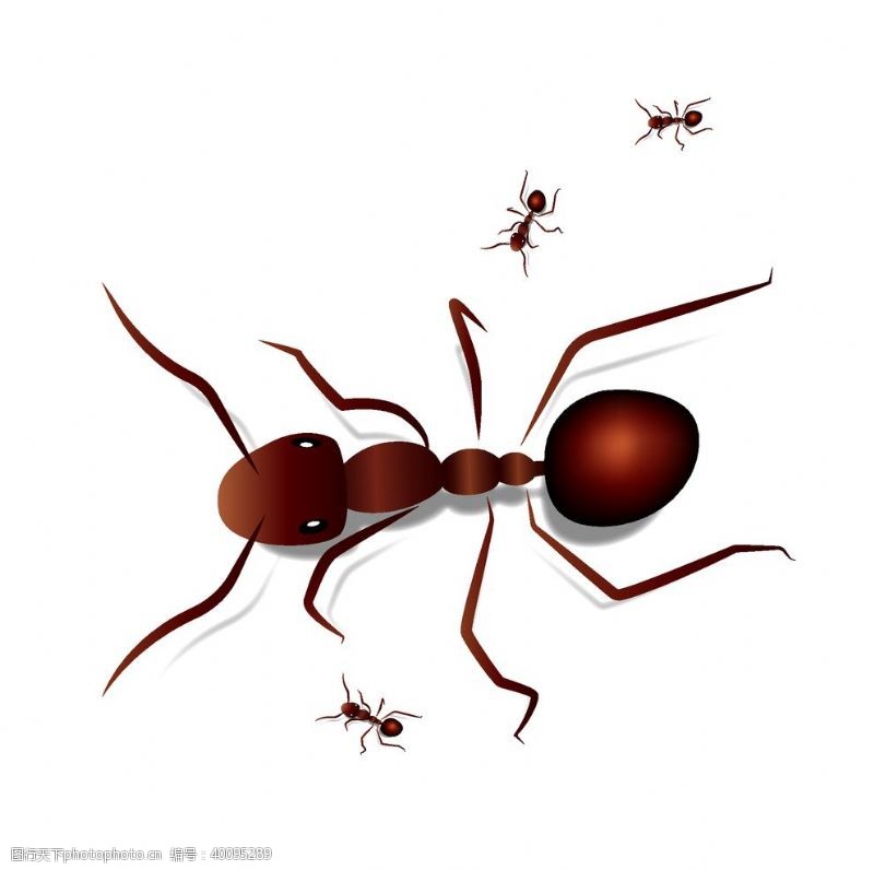人物造型矢量卡通蚂蚁图片