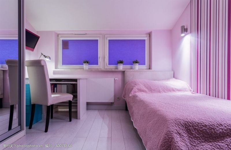 北欧风格卧室客房图片