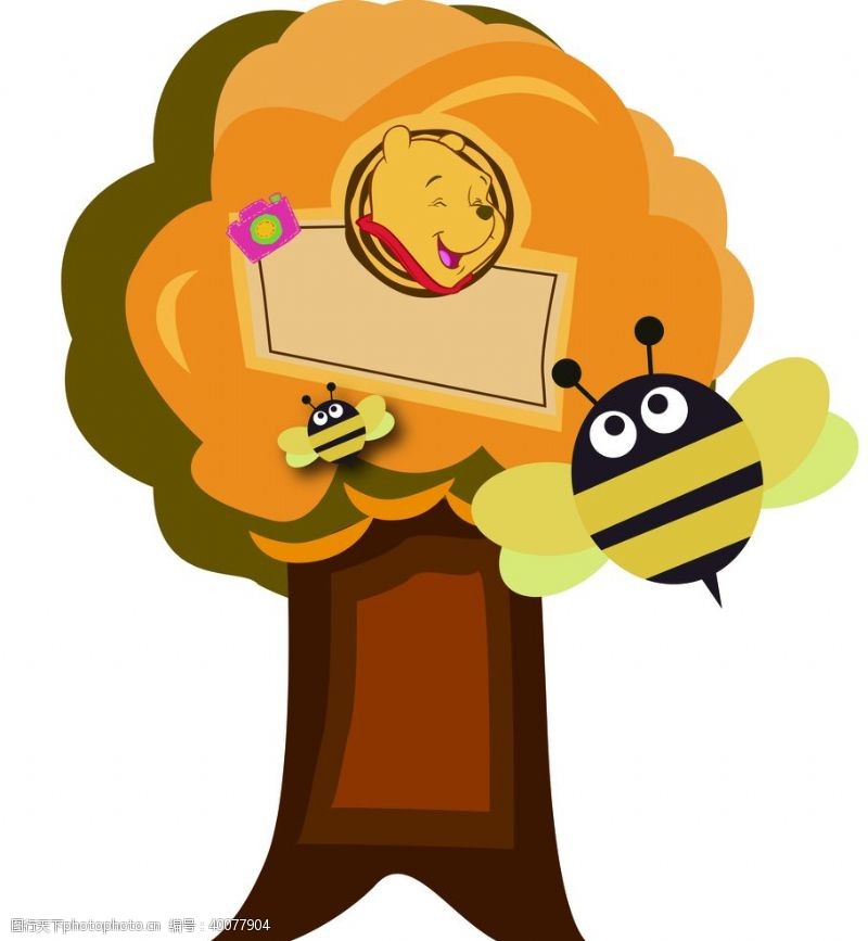 蜂蜜卡通小蜜蜂图片