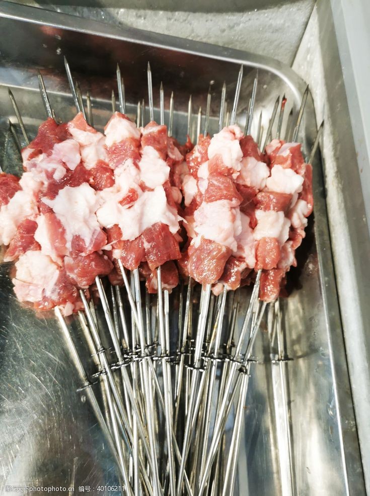 烤肉羊肉串图片