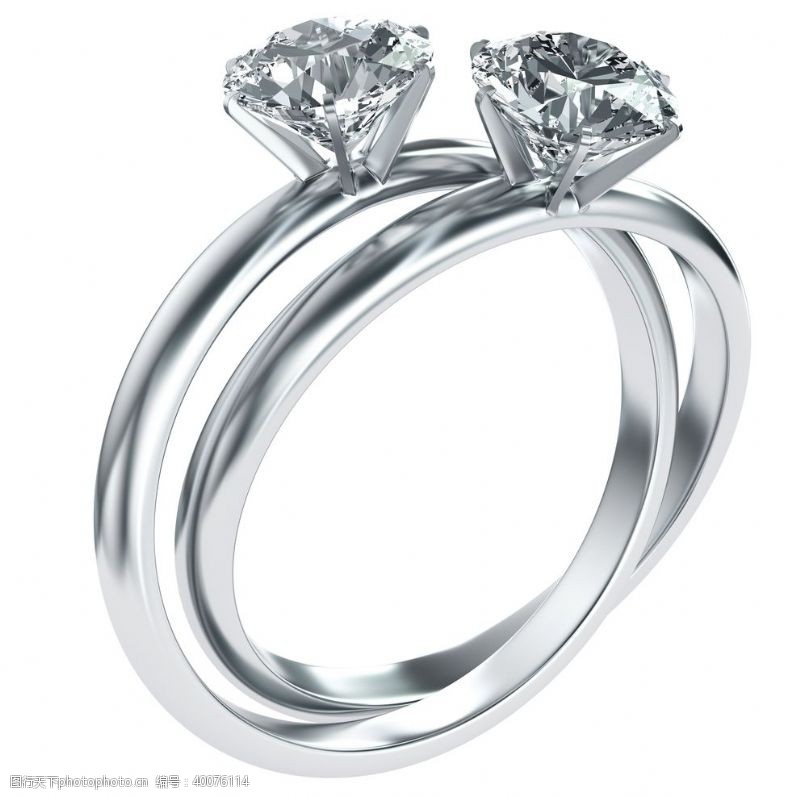 结婚钻石戒指图片
