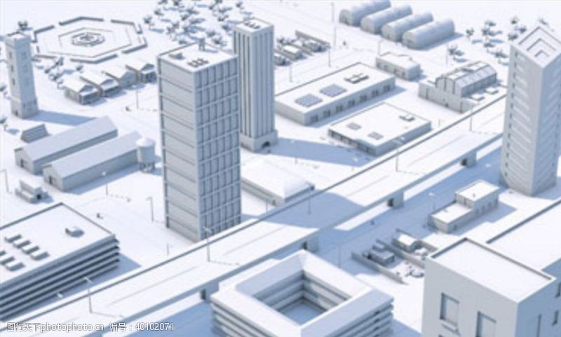 3d模型C4D模型城市街道图片