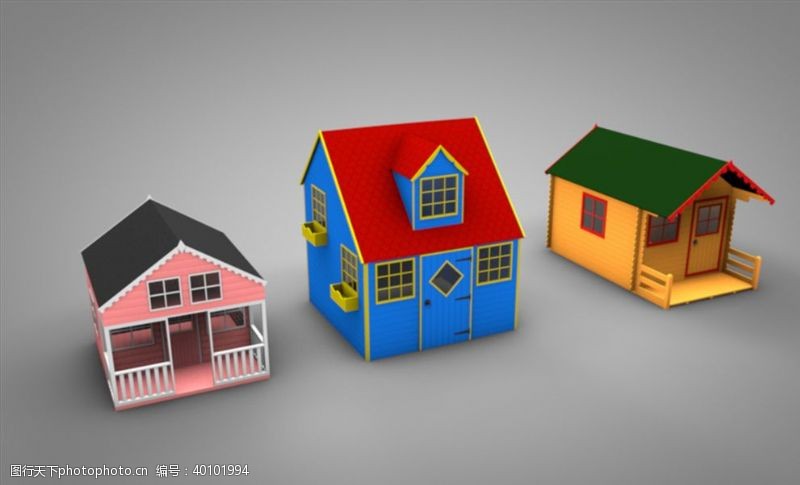 3d模型C4D模型小房子图片