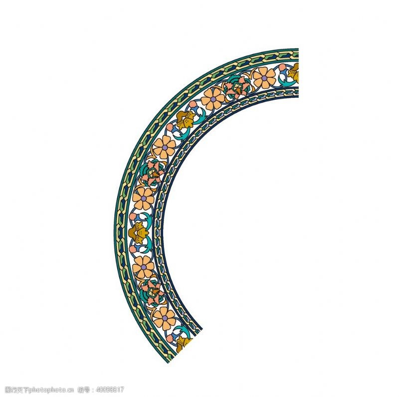 欧式古典花边传统底纹设计图片