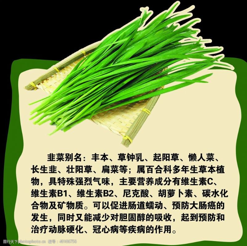 蔬菜韭菜雕刻果蔬UV简介图片