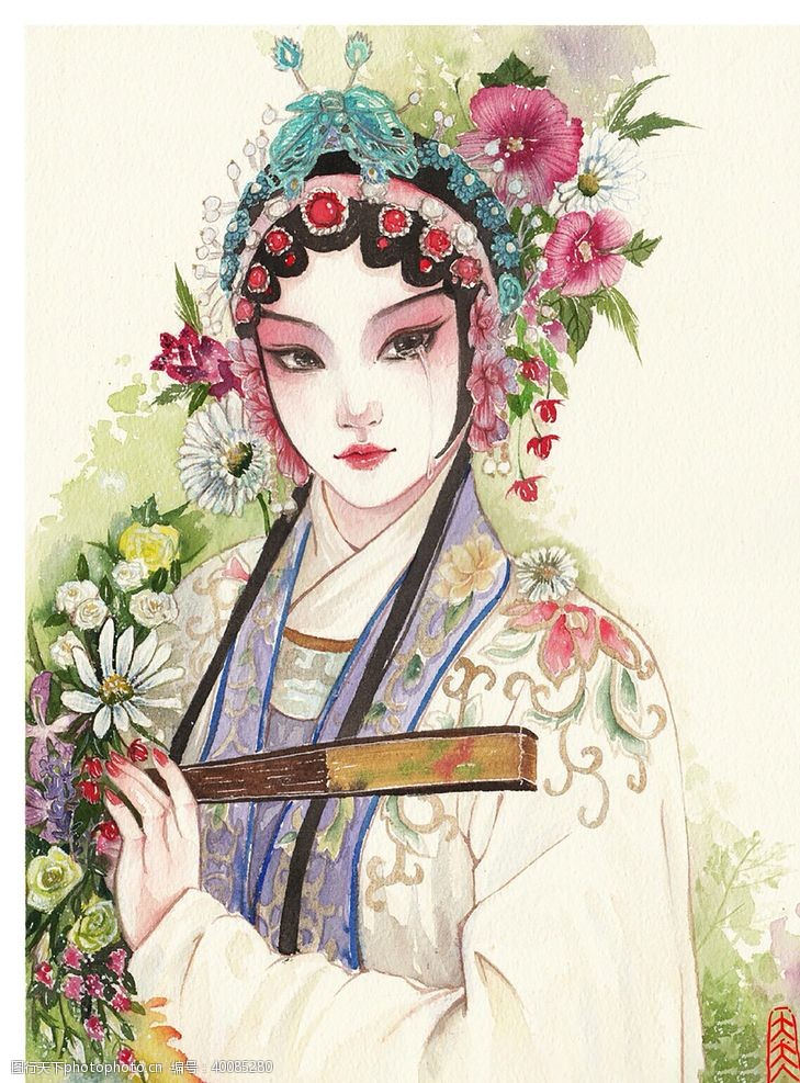 女神古装帅哥美女插画图片