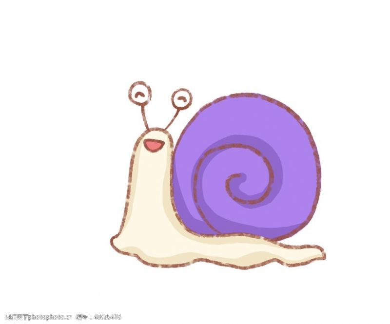 卡通蜗牛图片