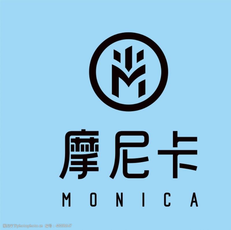 绿叶logo摩尼卡logo图片