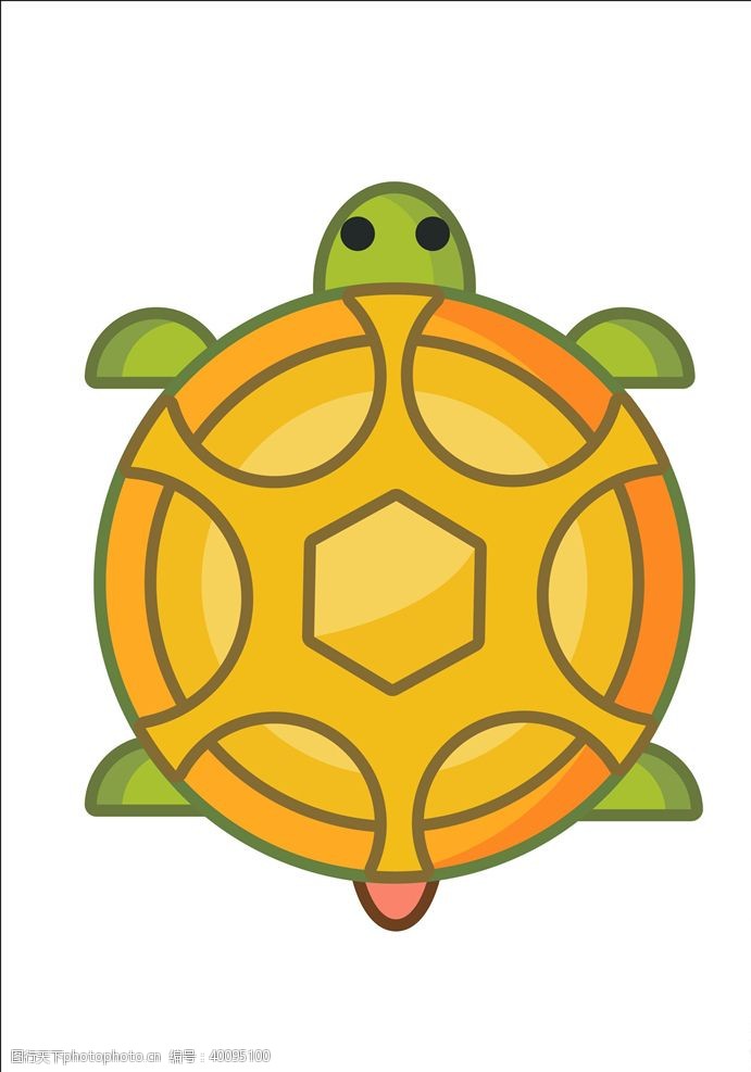 幼儿园卡通矢量乌龟图片