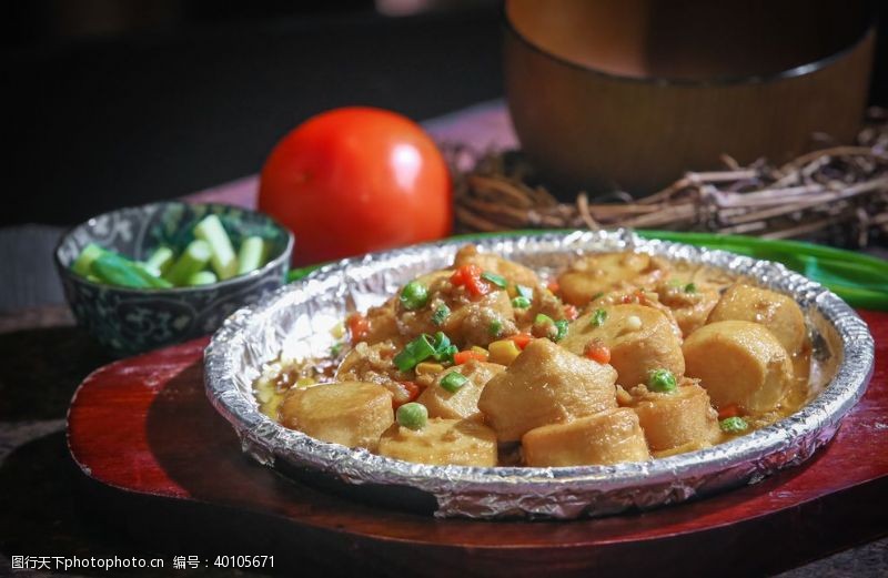 日本美食铁板日本豆腐图片