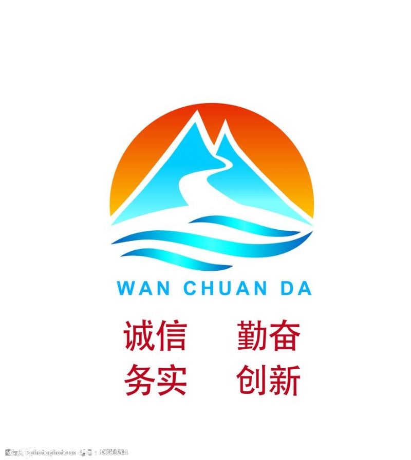 房地产logo万川达公司logo图片