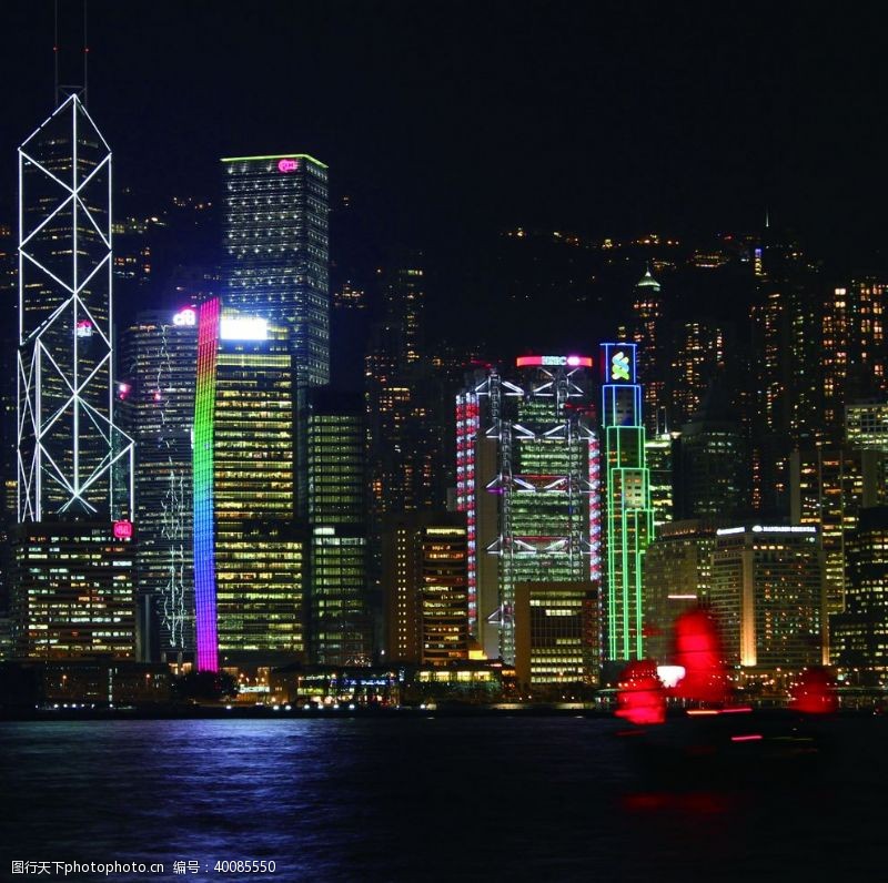 夜港香港夜景图片