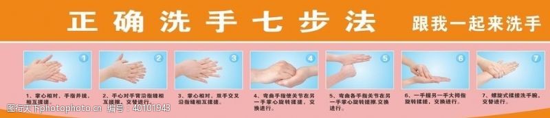 步骤洗手七步法图片