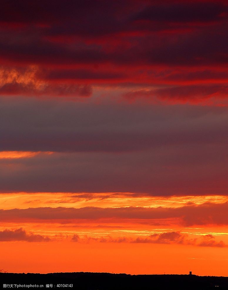 火山夕阳图片