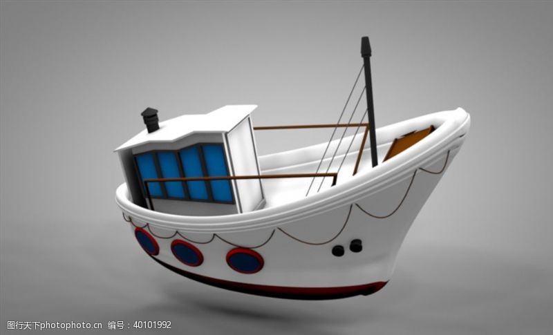 3d素材C4D模型轮船游艇图片