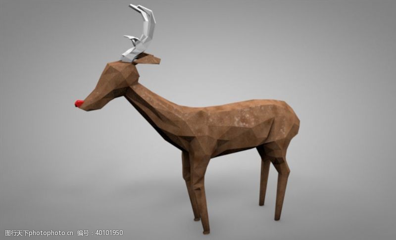 3d设计模型C4D模型麋鹿图片