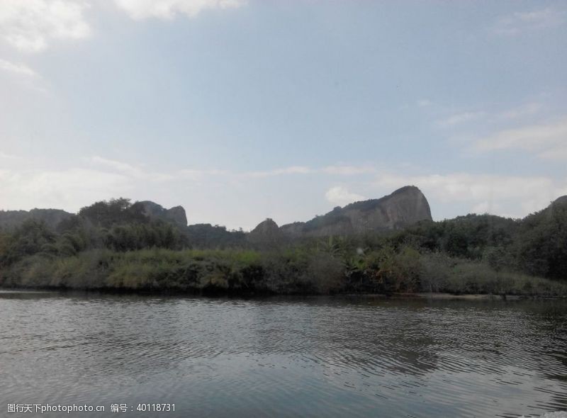 旅游展板河流图片