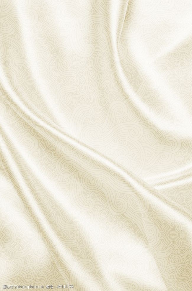 白色花纹花纹丝绸布图片