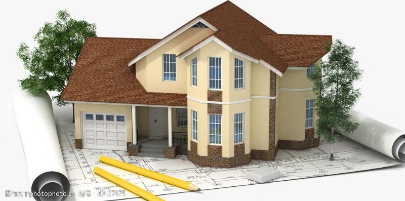 平面设计素材建筑结构图房屋别墅房子图片