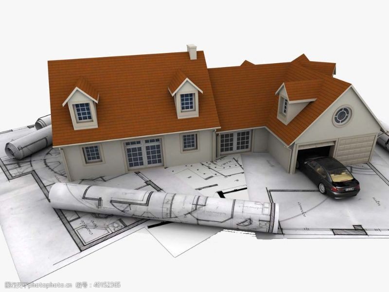 平面素材建筑结构图房屋别墅房子图片