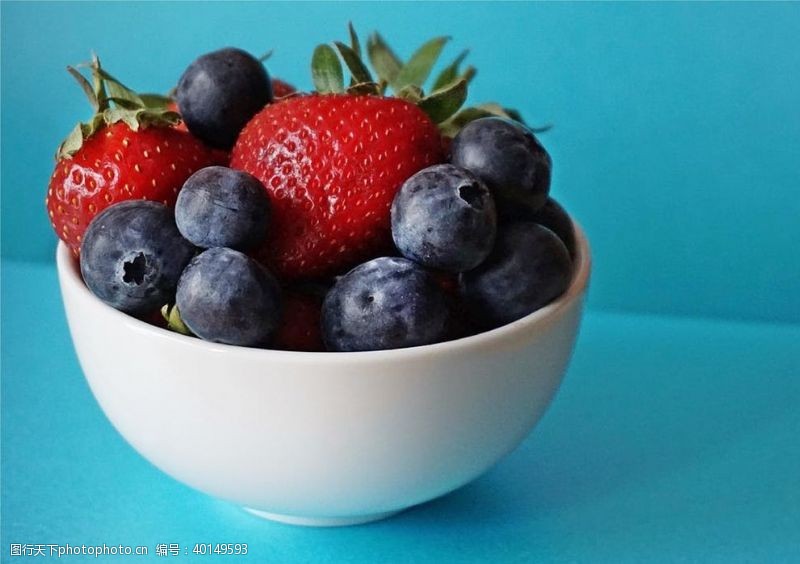 水果背景蓝莓图片