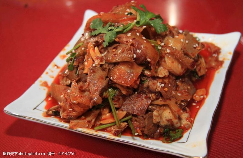 中国菜肴凉拌牛肉图片