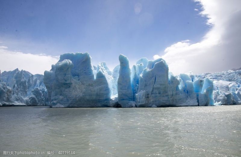 海岛南极冰川图片