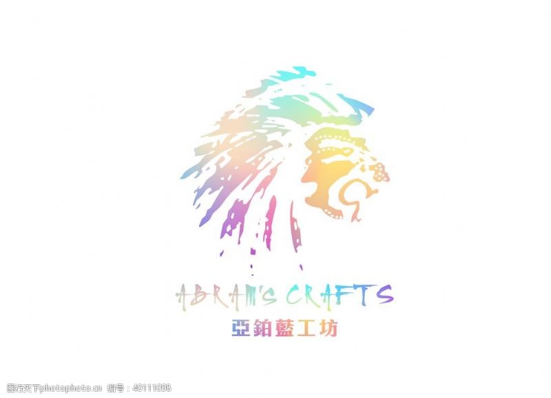 手绘狮子狮子logo图片