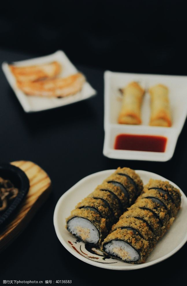 日本料理展架寿司海报图片