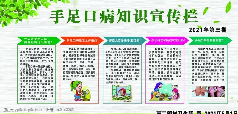 中医宣传栏手足口病知识宣传栏图片