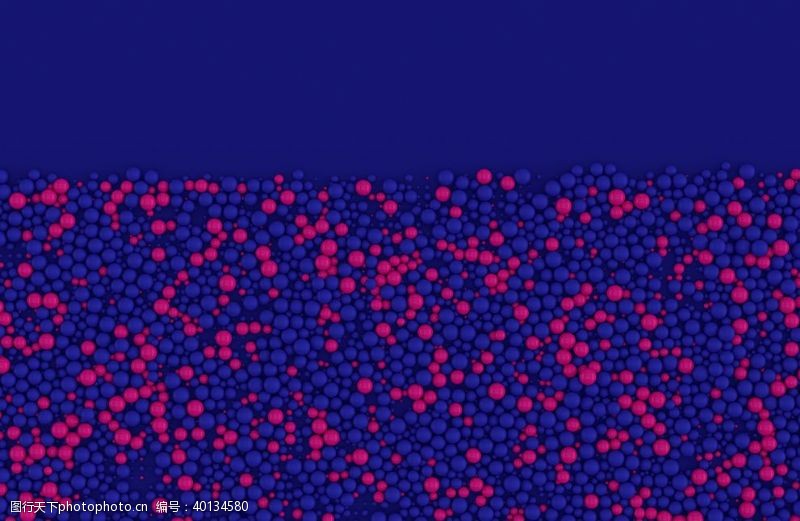 蓝色模块3D抽象结构图片