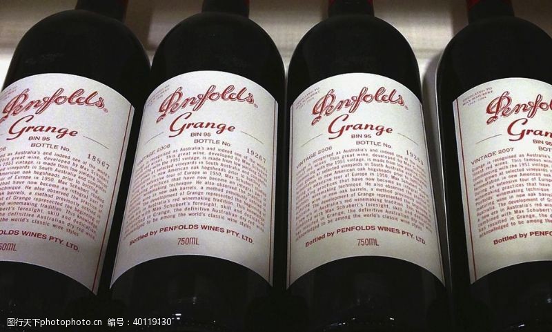 澳洲奔富干红葡萄酒图片