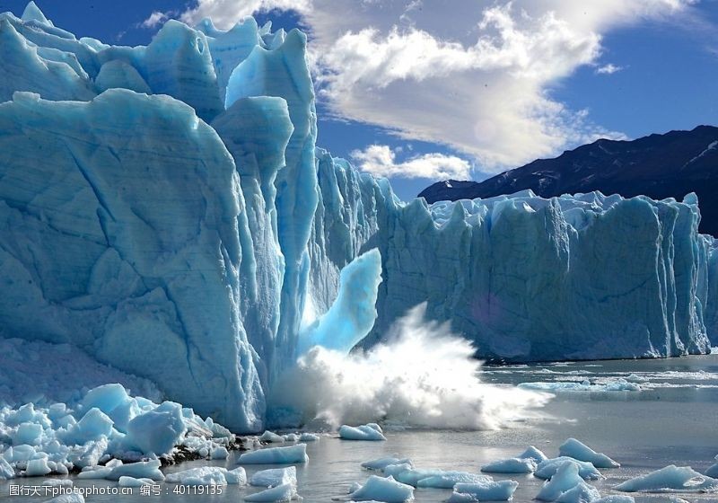 海岛冰川图片