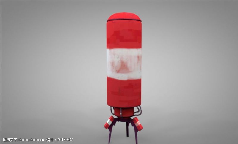 油桶C4D模型火箭水塔图片