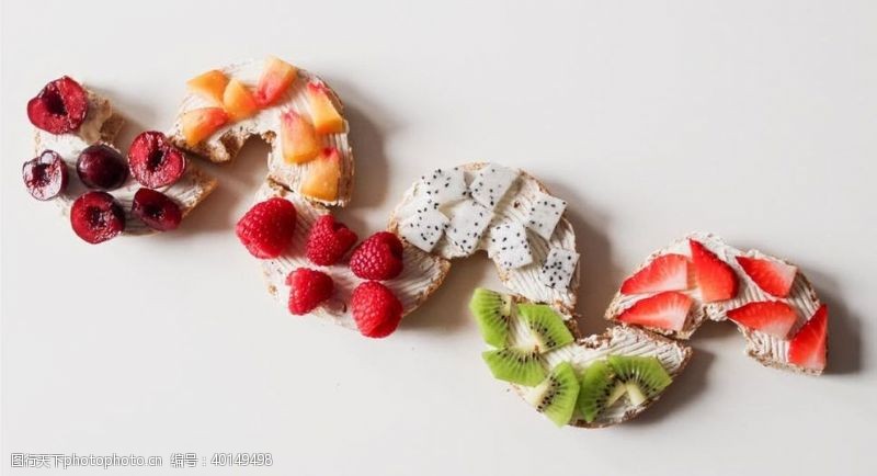 水果背景草莓图片