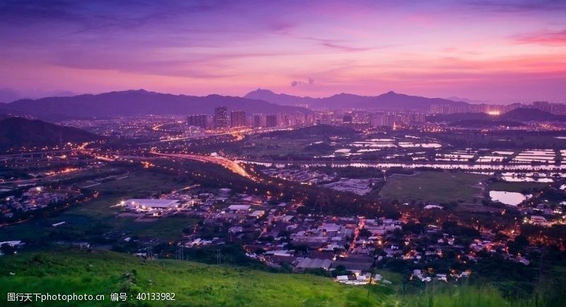 建筑剪影城市剪影缤纷城市图片