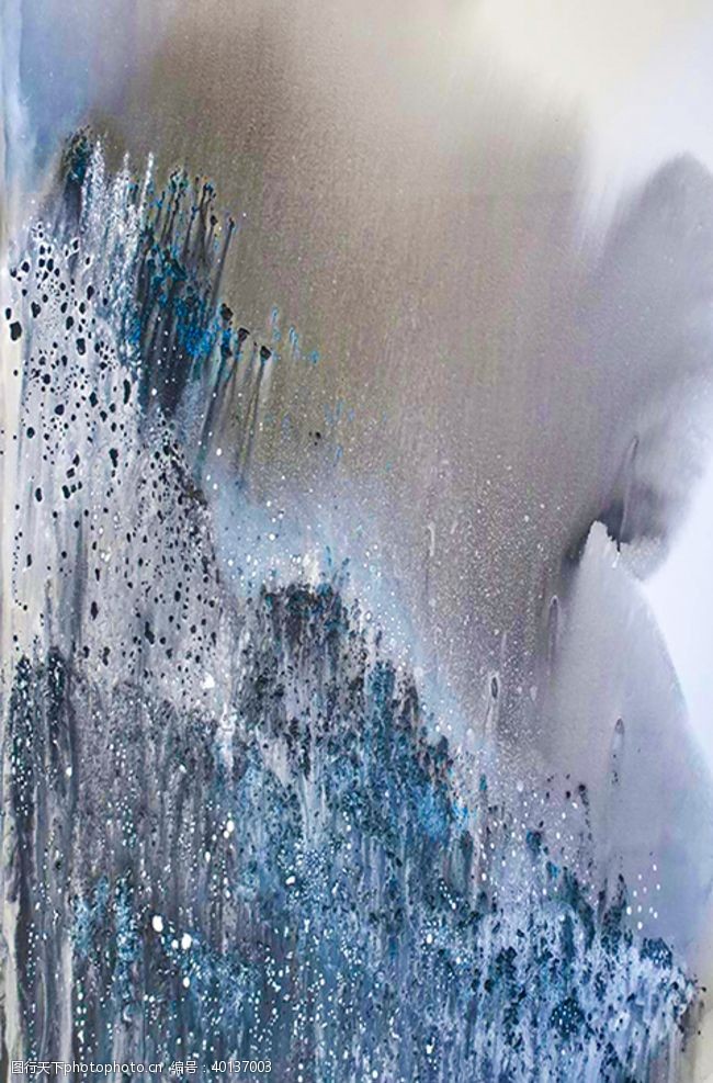 玄关山水抽象装饰画图片