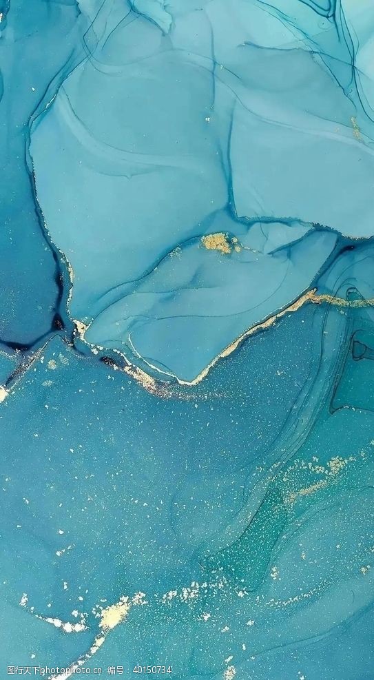 蓝色大海大理石图片