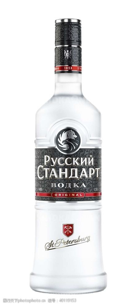 酒标俄罗斯标准伏特加图片