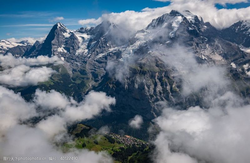 山峰美景风景图片