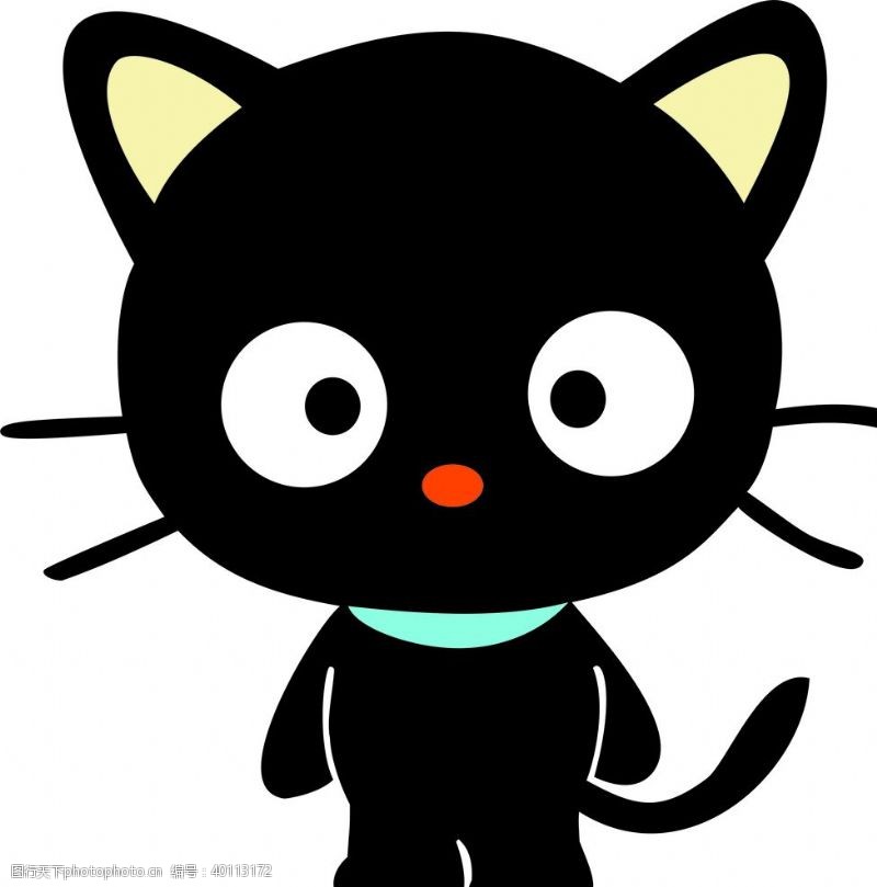 黑色的图标黑色的小猫图片