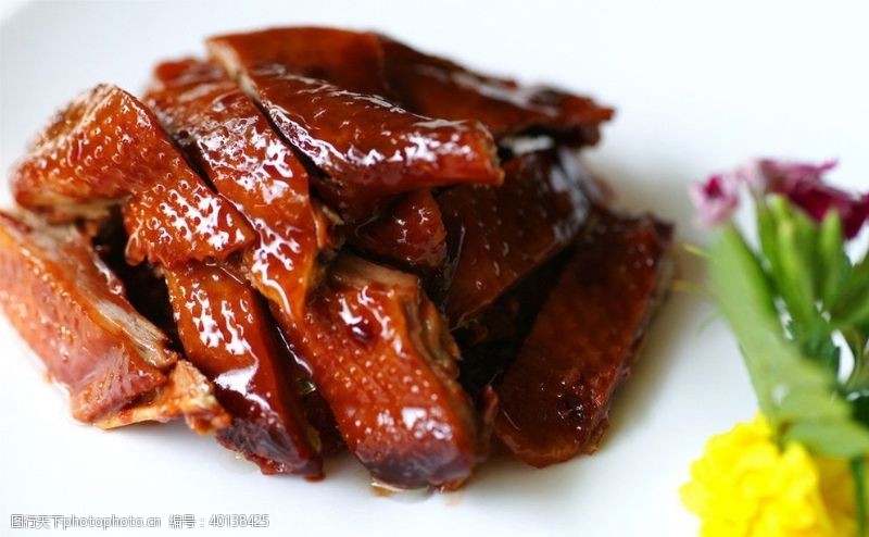 烤鸭美食沪菜图片